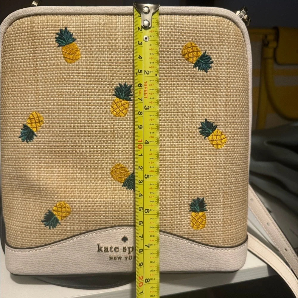 Kate Spade Beige and Yellow Pineapple Bag and Wallet